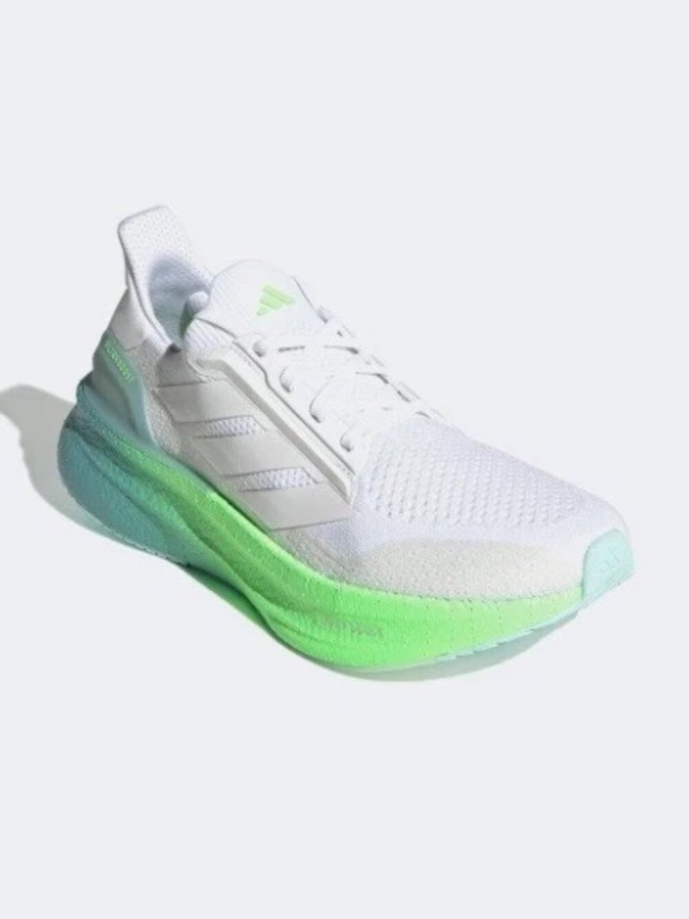Adidas Men's White Grey Lime Ultraboost 5x Shoes JQ2919